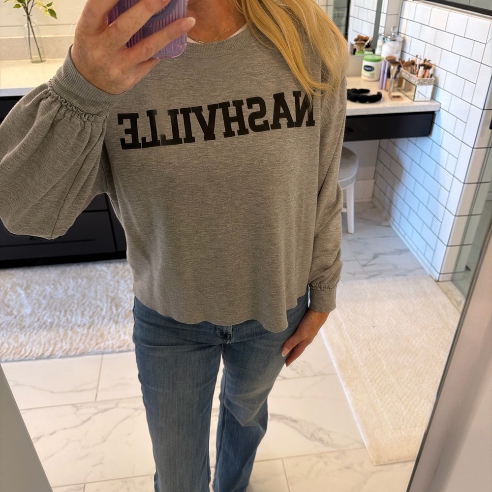 Nashville Lightweight Gray Sweatshirt